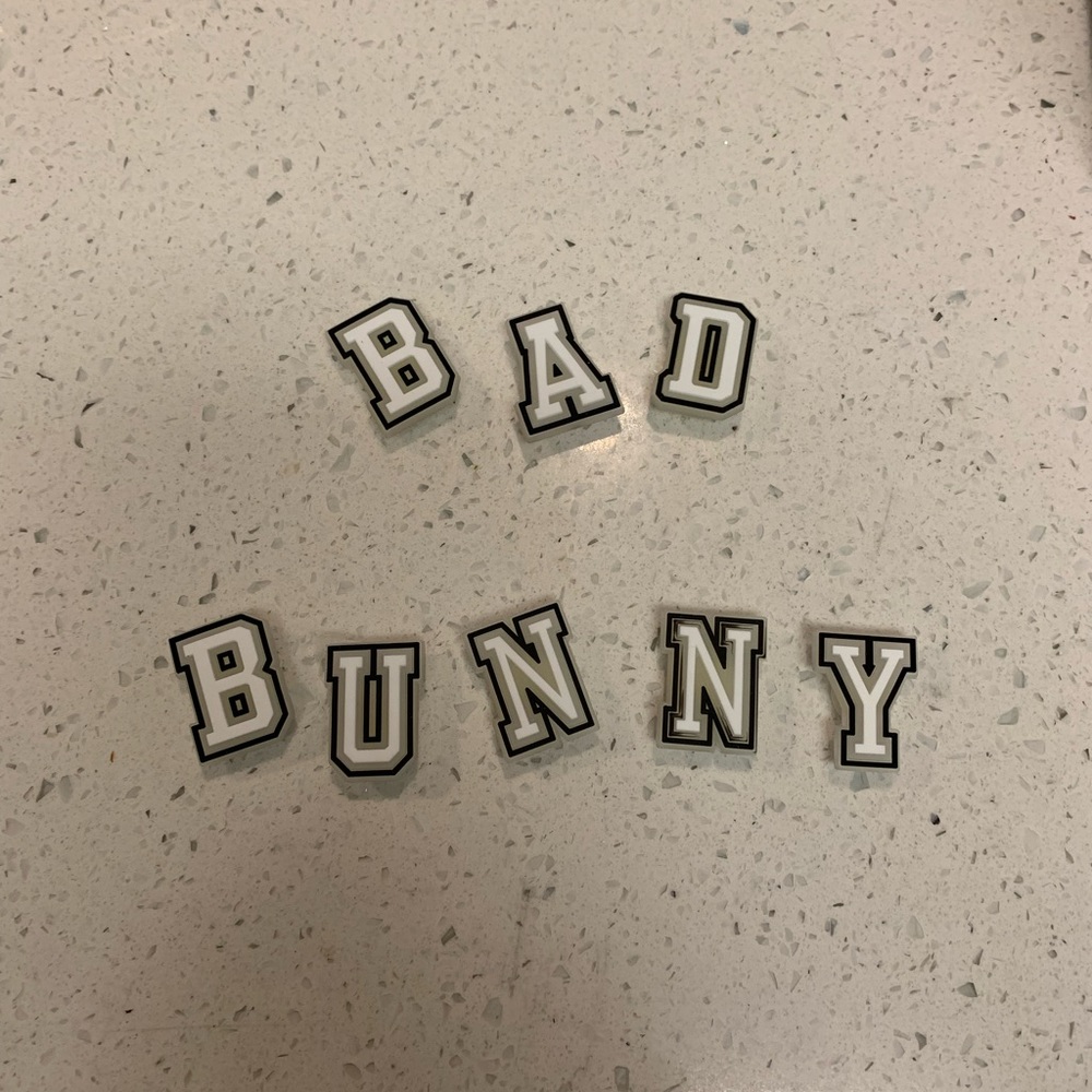 Bad Bunny Letter jibbitz